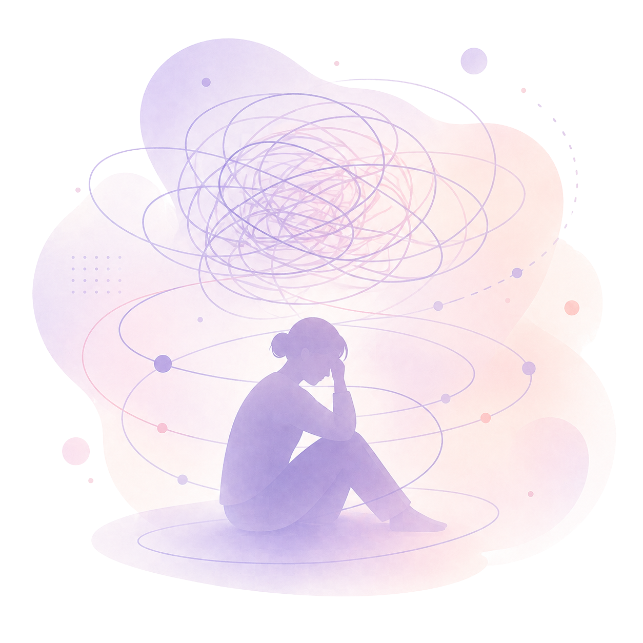 Overthinking loop visual